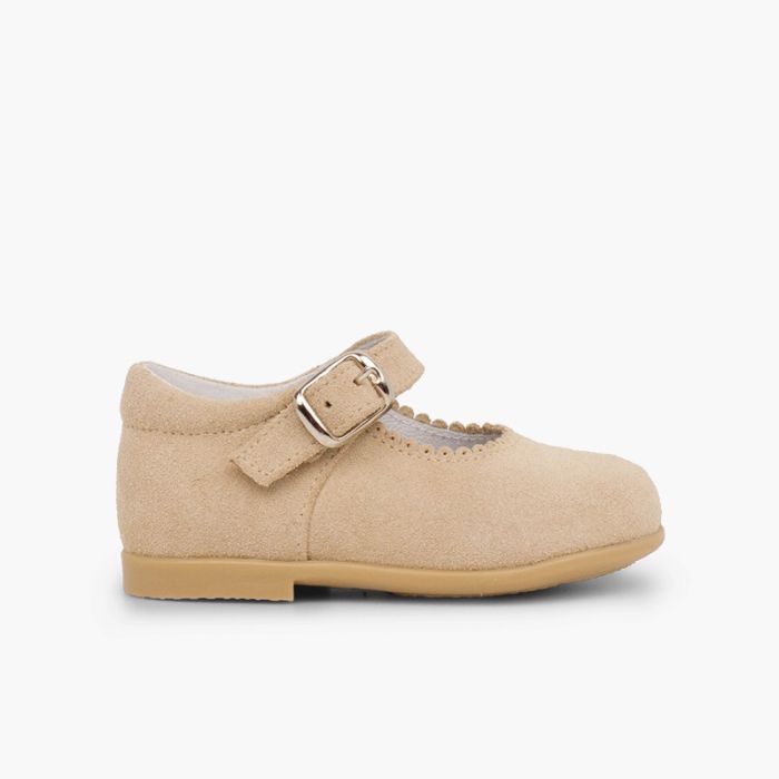 Comprare Scarpe Primi Passi Bambina Scamosciate Fibbia