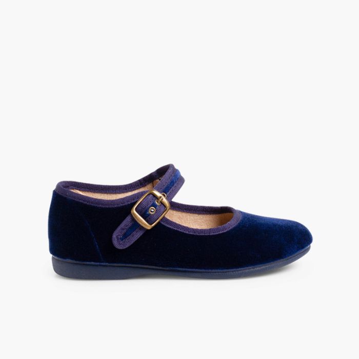 Scarpe bambina Velluto Fibbia