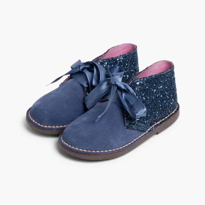 Polacchine Glitter Scarponcini sberluccicanti bambine