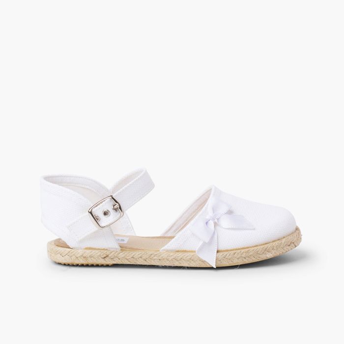 Sandali Espadrillas Chiusura con Fibbia Fiocco