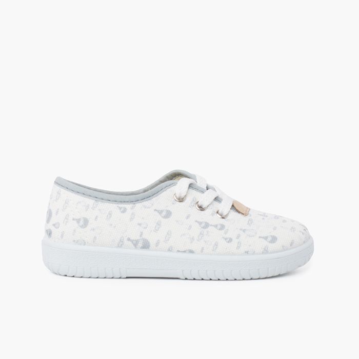 Sneakers Lacci Bambini Tela Palloncini