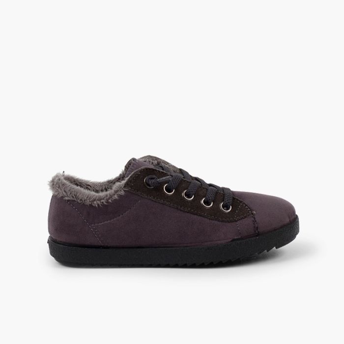 Sneakers inverno bambini con interno pelo