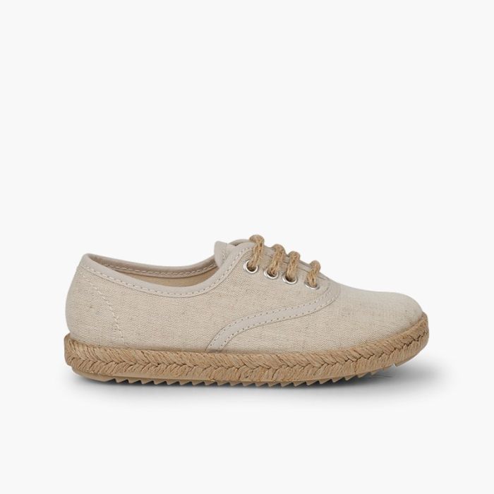 Scarpe bambino suola e lacci iuta