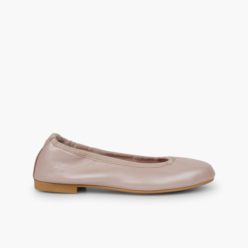 Ballerine bambina e donna pelle perlata Rosa Pastello