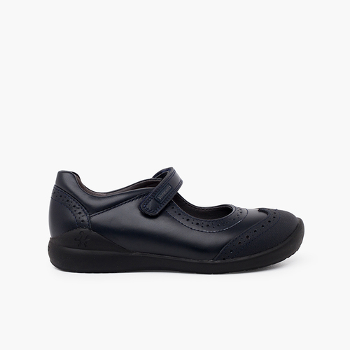 Scarpe scuola ragazza Biomecanics con tritato Blu