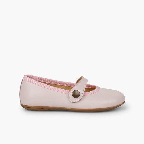 Scarpine Bambina Pelle Comunione Rosa