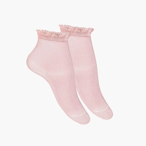 Calzini corti eleganti bambini Rosa cipria