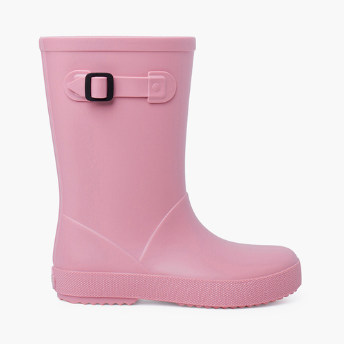  Stivali di gomma con fibbia splash di colori polverosi Rosa