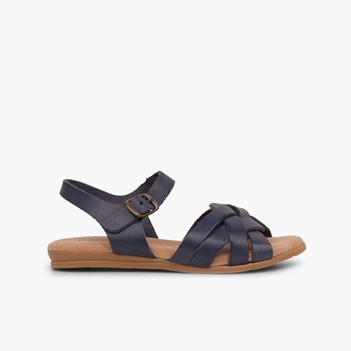 Sandali Soletta con Gel Blu