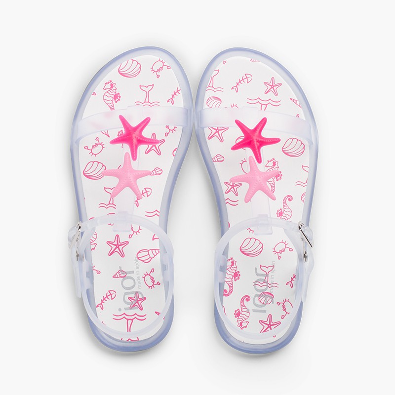 Joma Ocean – Sandali Bambina Color Corallo Con Chiusura A Strappo Regolabile, Leggeri E Sicuri