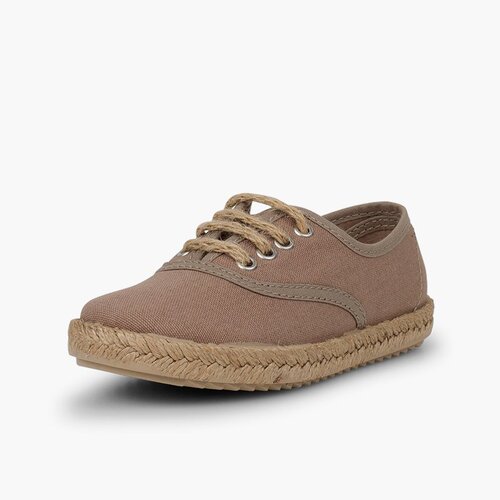 Scarpe bambino suola e lacci iuta Caffelatte