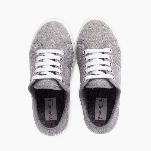 Sneakers in Maglia Organica Grigio