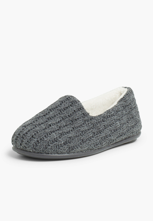 Pantofole casa bambini Lana  Grigio