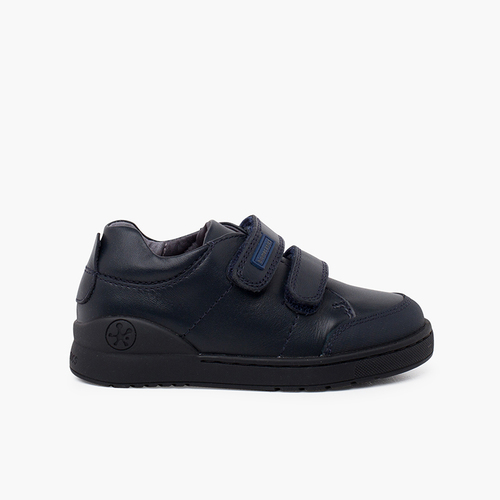 Scarpe collegiali Biomecanics con strisce aderenti Blu