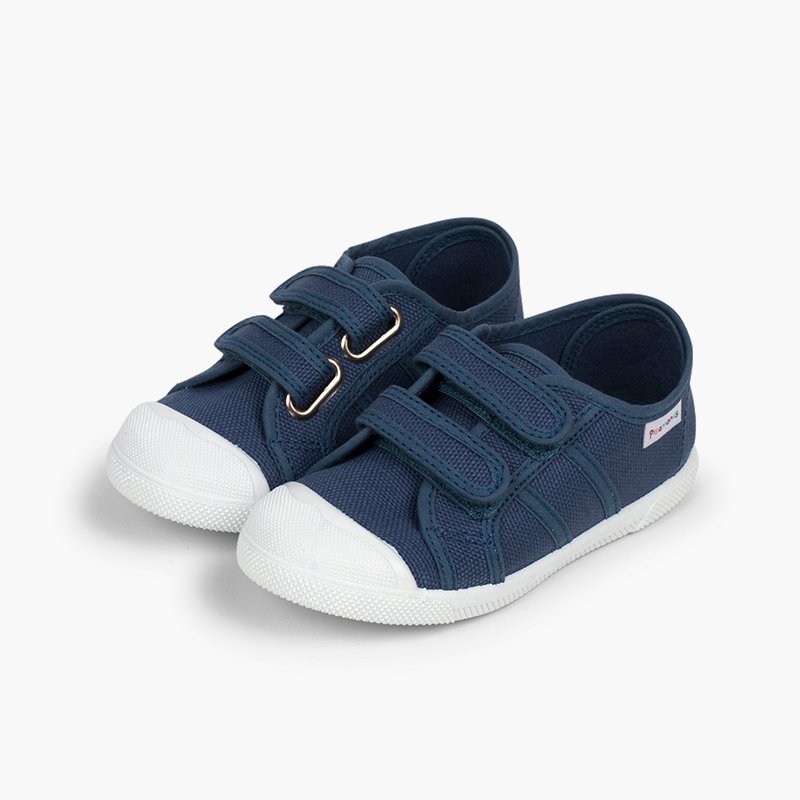 Scarpe Bambini tela chiusura a strappo Blu jeans