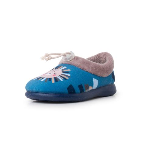 Pisamonas Pantofole Tipo Zoccolo Per Bambini Con Fantasia Leone, Made In Spain, Premio Moda 2020 - 5
